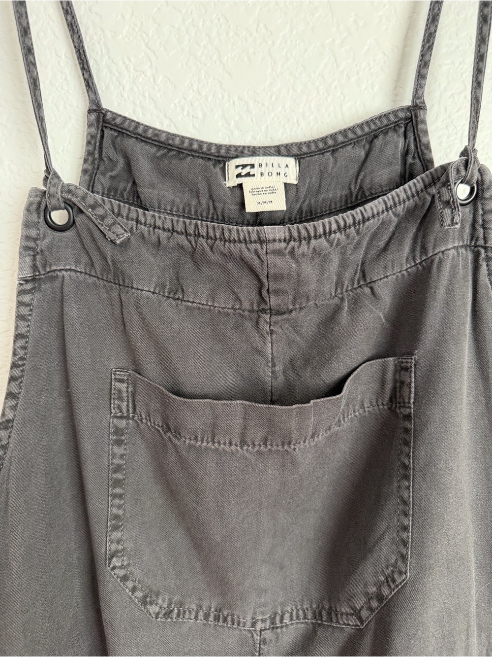 Billabong Wild Pursuit Romper Dark Gray Overalls Size M - Picture 5 of 15